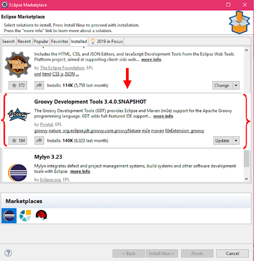 Groovy will be installed